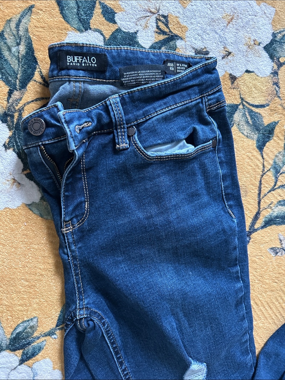 Buffalo David Bitton Indigo Blue Slim Jeans